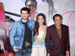 Photos: Dharmendra, Karan Deol and Sahher Bambba grace the trailer launch of the film Pal Pal Dil Ke Paas
