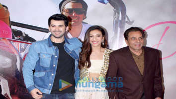 Photos: Dharmendra, Karan Deol and Sahher Bambba grace the trailer launch of the film Pal Pal Dil Ke Paas