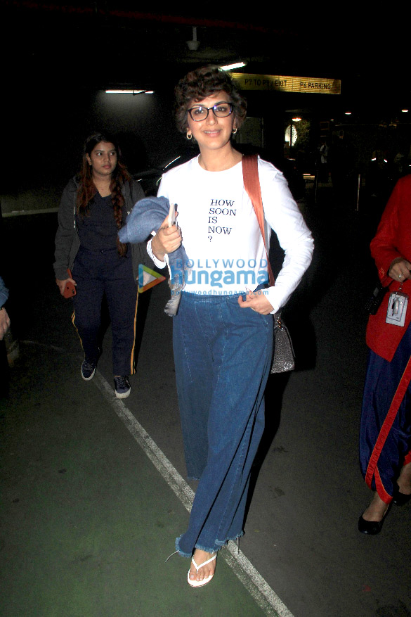 photos kangana ranaut janhvi kapoor sonali bendre and varun sharma snapped at the airport 3