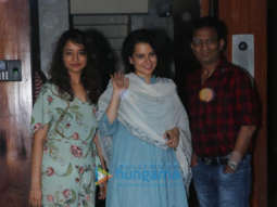 Photos: Kangana Ranaut spotted post a meeting with Kamal Jain