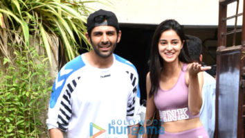 Photos: Kartik Aaryan and Ananya Panday spotted post dance rehearsal