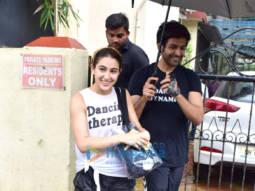 Photos: Kartik Aaryan and Sara Ali Khan spotted post dance rehearsal in Andheri