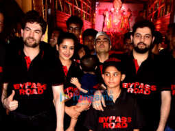 Photos: Neil Nitin Mukesh snapped with his family during Ganpati visarjan