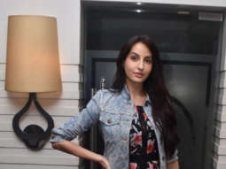 Photos: Nora Fatehi snapped during media interaction for the track ‘Pepeta’