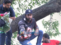 Photos: Ranbir Kapoor snapped meeting his fans on his birthday