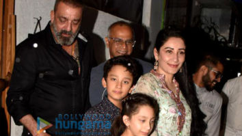 Photos: Sanjay Dutt spotted with family in Bandra