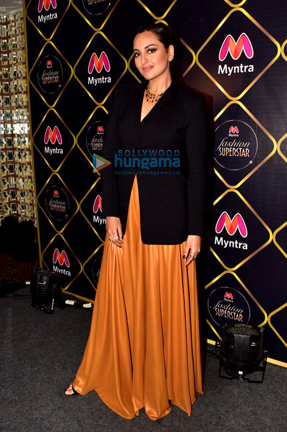 photos sonakshi sinha snapped at the launch of digital fashion reality show myntra fashion superstar 1