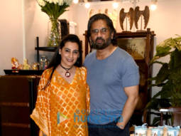 Photos: Suniel Shetty and Mana Shetty snapped at the Araaish fund raising ‘Save The Children India’ event