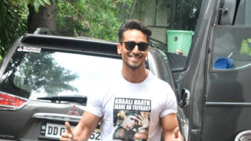 Photos: Tiger Shroff spotted during War promotions