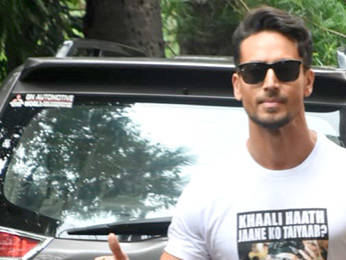 Photos: Tiger Shroff spotted during War promotions