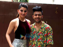 Photos: Urvashi Rautela and Tony Kakkar snapped promoting their song Bijli Ki Taar
