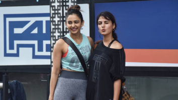 Rakul Preet Singh and Rhea Chakraborty spotted at Gym, Juhu