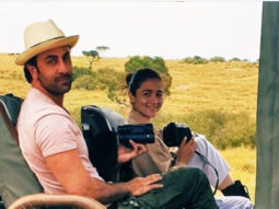 Ranbir Kapoor and Alia Bhatt pose for pictures while on a safari in Africa