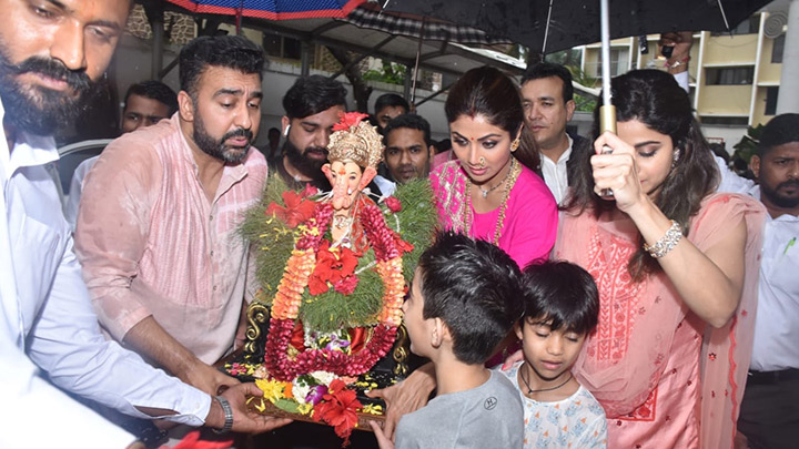 Shilpa Shetty Ganapati visarjan