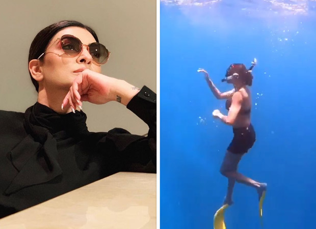 VIDEO: Sushmita Sen learns to skin dive at 43! 