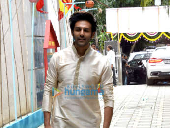 Photos: Varun Dhawan, Kartik Aaryan and others snapped at T-Series' Ganpati celebration