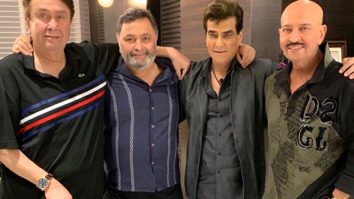 Rishi Kapoor receives a ‘warm welcome’ from friends Rakesh Roshan and Jeetendra upon his return