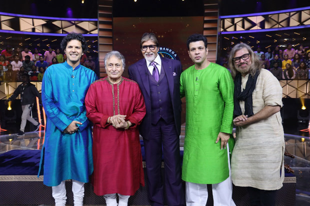 Amitabh Bachchan receives special surprise from Ustad Amjad Ali Khan on his 77th birthday on the sets of Kaun Banega Crorepati Amitabh Bachchan receives special surprise from Ustad Amjad Ali Khan on his 77th birthday on the sets of Kaun Banega Crorepati