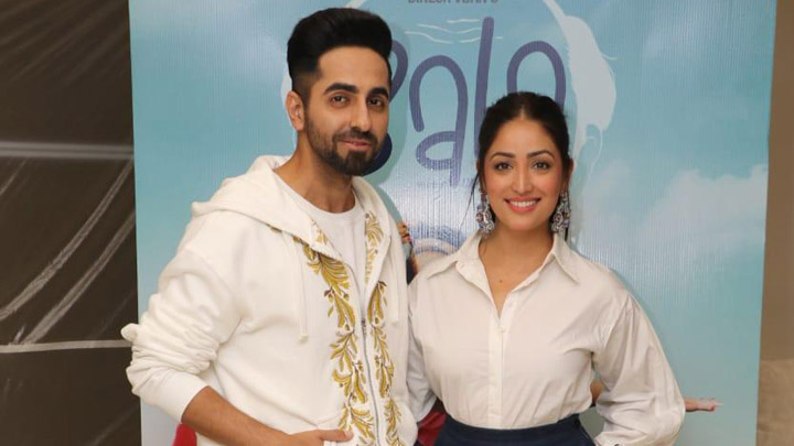 Ayushmann Khurrana and Yami Gautam snapped during the interviews for their film ‘Bala’