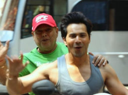 Coolie No 1: Father – son duo David Dhawan and Varun Dhawan enjoy morning scooty ride