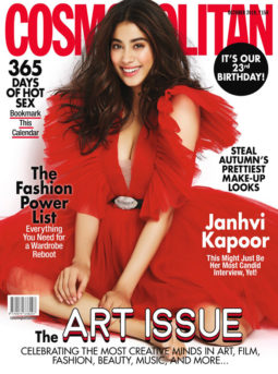 Janhvi Kapoor on the cover of Cosmopolitan, Oct 2019