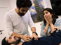 Dostana 2: Kartik Aaryan, Janhvi Kapoor and Lakshya goof around during the prep time