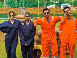 EXCLUSIVE VIDEO: Varun Dhawan and Janhvi Kapoor play paintball with their fans