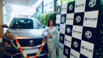 Hema Malini acquires a new set of wheels with the MG Hector