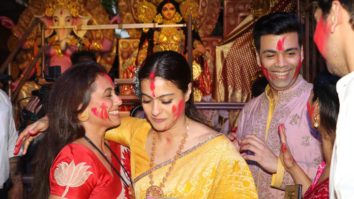Karan Johar and Mukerji Family Attend Sindoor Utsav at Tulip Star Durga Utsav | Part 2
