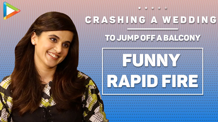 LOL: When A Fan Approached Taapsee In TOILET | Why She JUMPED Off A Balcony? | Rapid Fire LOL: When A Fan Approached Taapsee In TOILET | Why She JUMPED Off A Balcony? | Rapid Fire