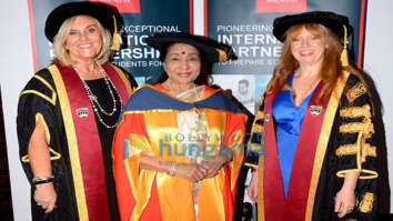 Photos: Asha Bhosle receives doctorate degree from University Of Salford in England