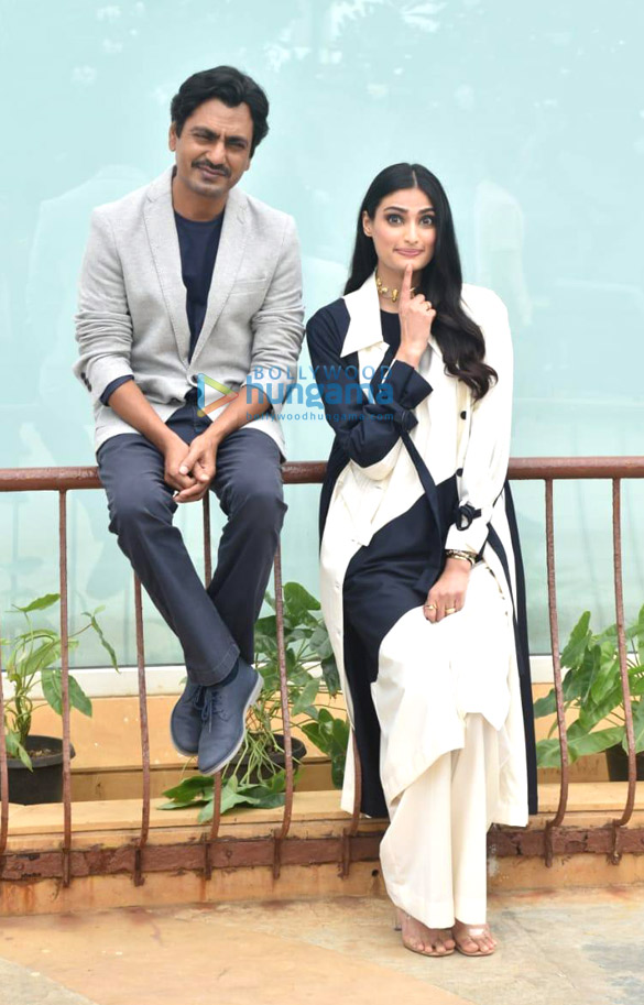 photos athiya shetty and nawazuddin siddiqui snapped promoting the film motichoor chaknachoor 2