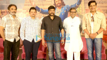 Photos: Chiranjeevi and Ravi Kishan grace the success meet of ‘Syeraa Narasimha Reddy’