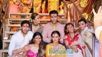 Photos: Kajol, Rani Mukerji, Karan Johar and others snapped at Durga Puja