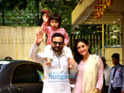 Photos: Kareena Kapoor Khan, Taimur Ali Khan and others spotted at Karisma Kapoor’s office for Diwali Pooja