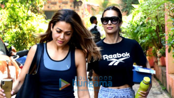 Photos: Malaika Arora and Amrita Arora spotted after yoga class in Bandra