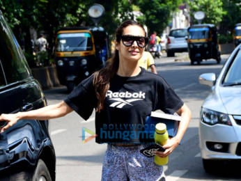 Photos: Malaika Arora and Amrita Arora spotted after yoga class in Bandra