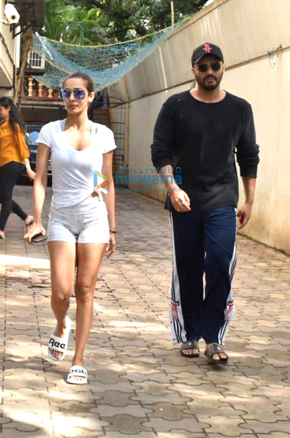 Photos: Malaika Arora and Arjun Kapoor spotted at a clinic in Juhu