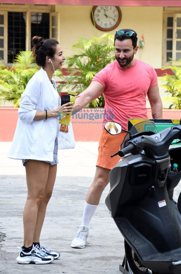 photos malaika arora and saif ali khan spotted at i think fitness 1