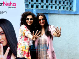 Photos: Neha Dhupia spotted with Taapsee Pannu after the shoot of No Filter Neha – Season 4