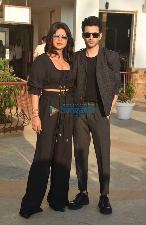 photos priyanka chopra jonas rohit saraf and farhan akhtar snapped promoting their film the sky is pink 3