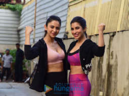 Photos: Rakul Preet Singh and Sophie Choudry spotted at the gym