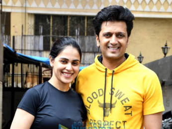 Photos: Riteish Deshmukh and Genelia Dsouza spotted at the gym