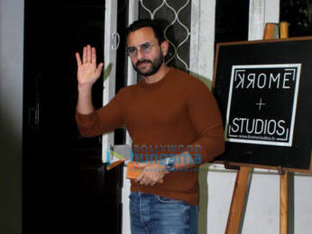 Photos: Saif Ali Khan spotted at Krome studio in Bandra
