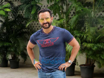 Photos: Saif Ali Khan spotted during the promotions of Laal Kaptaan