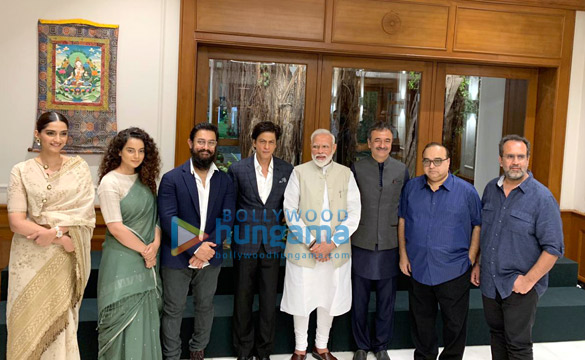 photos shah rukh khan aamir khan kangana ranaut sonam kapoor ahuja and others snapped in delhi to meet pm narendra modi 2