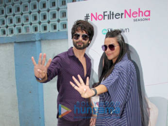 Photos: Shahid Kapoor and Neha Dhupia snapped on sets of the show #NoFilterNeha Season 4