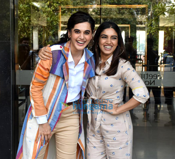 photos taapsee pannu and bhumi pednekar snapped promoting their film saand ki aankh 1 2