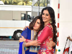 Photos: Tabu and Farah Khan snapped on the sets of the show Movie Masti