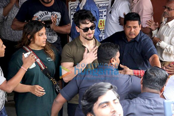 photos tiger shroff spotted promoting war at gaiety galaxy 3